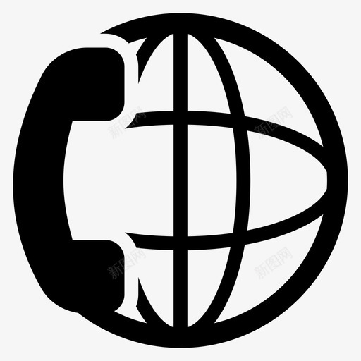 全球通讯电话会议全球商务图标svg_新图网 https://ixintu.com 全球商务 全球通讯 智能商务集合 电话 电话会议