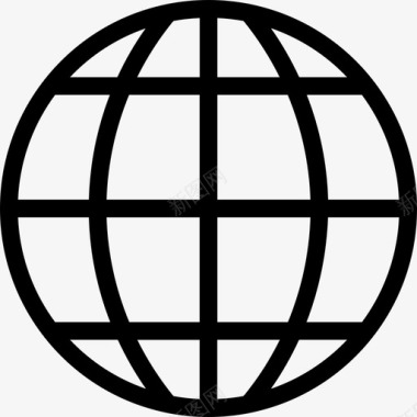 全球全球物流轻圆形图标图标