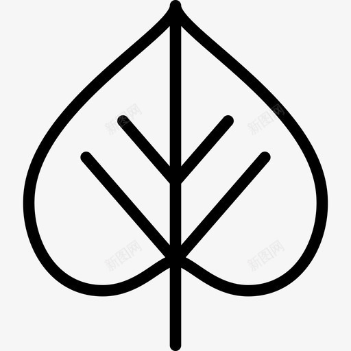 紫荆属圆叶收藏线状图标svg_新图网 https://ixintu.com 圆叶收藏 紫荆属 线状