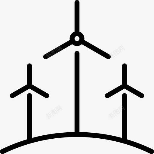风能生态线工艺线状图标svg_新图网 https://ixintu.com 生态线工艺 线状 风能