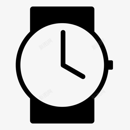 手表乐队小时图标svg_新图网 https://ixintu.com 乐队 分钟 小时 手腕 手表 时间