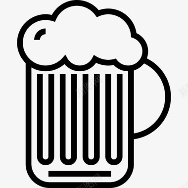 品脱啤酒啤酒节3直系图标图标