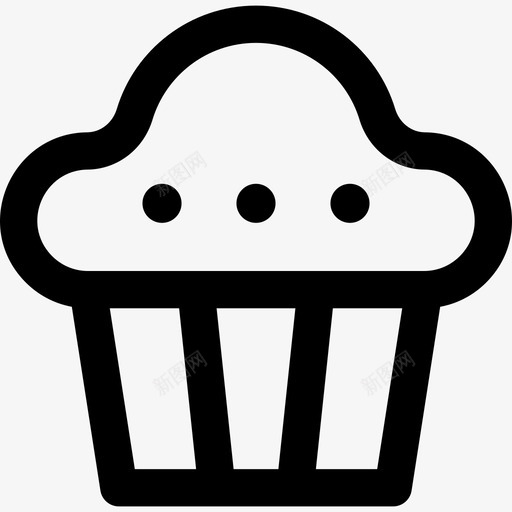 松饼食物2直系图标svg_新图网 https://ixintu.com 松饼 直系 食物2