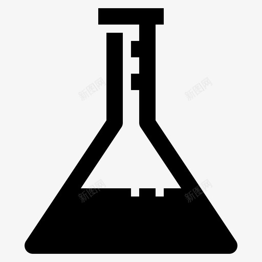 锥形瓶实验玻璃图标svg_新图网 https://ixintu.com 健康生活铭文 实验 玻璃 科学 试管 锥形瓶