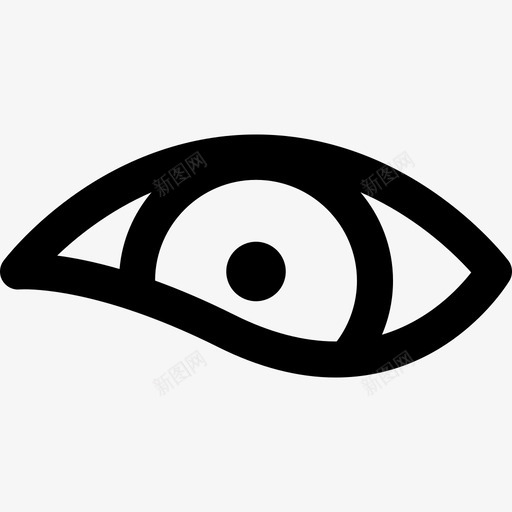 仇恨之眼眼袋直线型图标svg_新图网 https://ixintu.com 仇恨之眼 直线型 眼袋