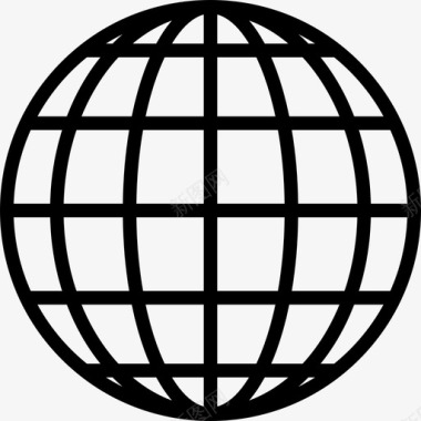 世界电网电子商务元素线性图标图标