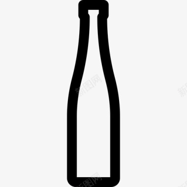 勃艮第食物线性葡萄酒厂元素图标图标