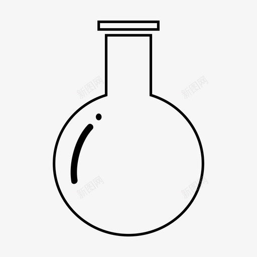 烧瓶化学实验室仪器图标svg_新图网 https://ixintu.com 化学 医学 学校 实验室仪器 烧瓶