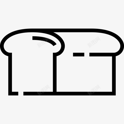 面包食物7直系图标svg_新图网 https://ixintu.com 直系 面包 食物7