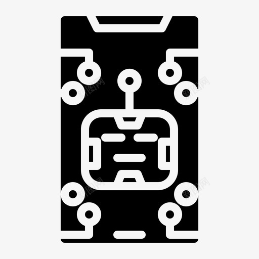 机器人智能手机安卓建筑图标svg_新图网 https://ixintu.com 制造 安卓 安卓机器人固体 工厂 建筑 机器人智能手机
