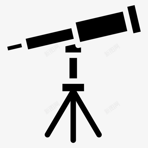 望远镜天文学研究图标svg_新图网 https://ixintu.com 天文学 太空 教育 望远镜 研究 科学