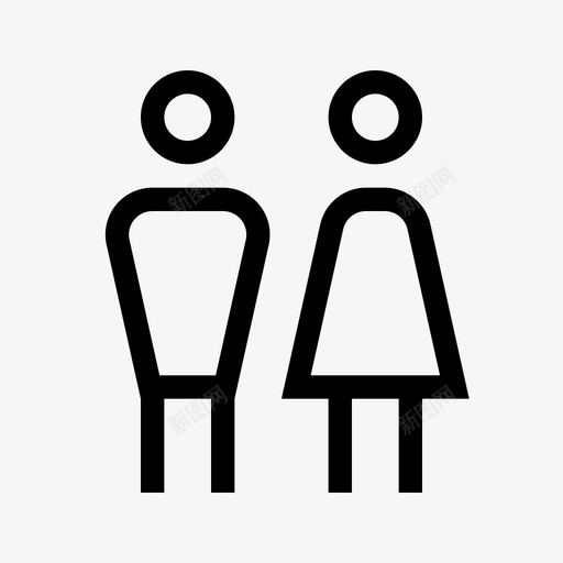 卫生间浴室盥洗室图标svg_新图网 https://ixintu.com 中性款 卫生间 必要的标志性套装 浴室 盥洗室