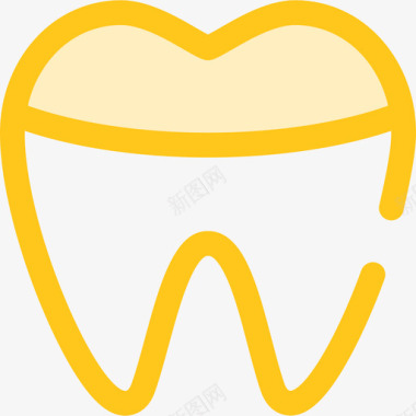 牙医院8号黄色图标图标