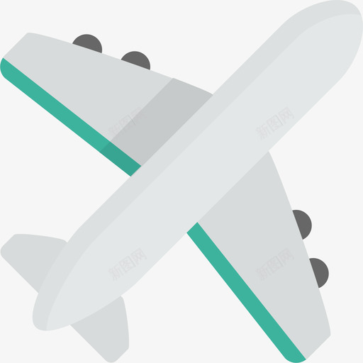 飞机基本平面图标svg_新图网 https://ixintu.com 基本平面图标 飞机