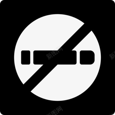 禁止吸烟地图和旗帜公共服务设施齐全图标图标