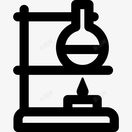 烧瓶科学研究6线性图标svg_新图网 https://ixintu.com 烧瓶 科学研究6 线性