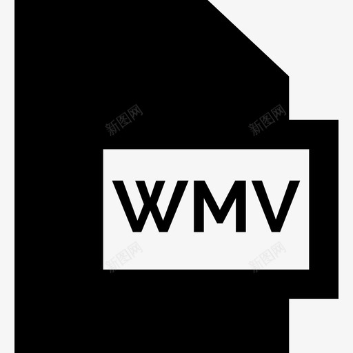 Wmv文件格式集合已填充图标svg_新图网 https://ixintu.com Wmv 已填充 文件格式集合