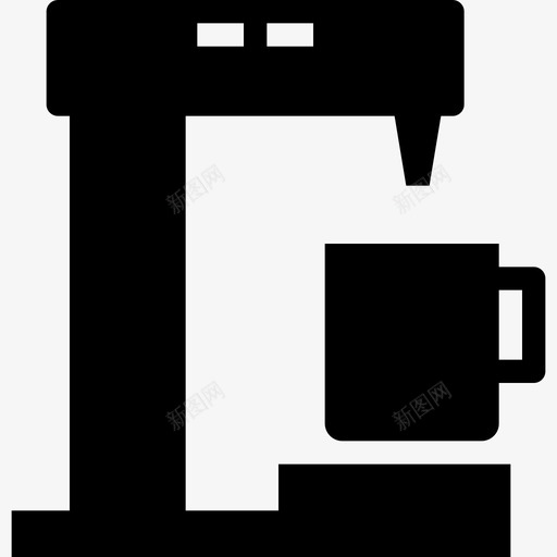 咖啡机意式咖啡机厨房雕刻机图标svg_新图网 https://ixintu.com 厨房雕刻机 咖啡机 意式咖啡机