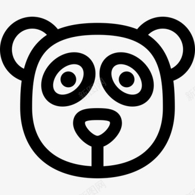 熊猫动物8直系图标图标