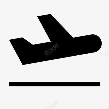 航班离港飞机旅行图标图标