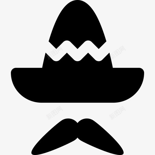 墨西哥帽时尚纯正的墨西哥元素图标svg_新图网 https://ixintu.com 墨西哥帽 时尚 纯正的墨西哥元素