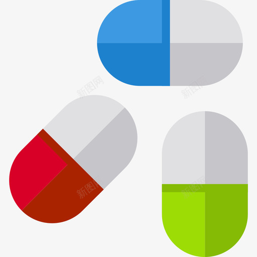 药丸健身和器械颜色扁平图标svg_新图网 https://ixintu.com 健身和器械颜色 扁平 药丸