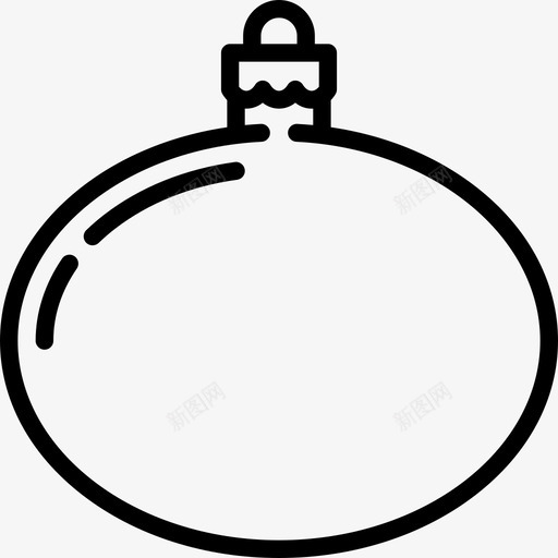 饰品圣诞球线工艺线状图标svg_新图网 https://ixintu.com 圣诞球线工艺 线状 饰品