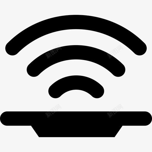 Wifi餐厅实心已填充图标svg_新图网 https://ixintu.com Wifi 已填充 餐厅实心