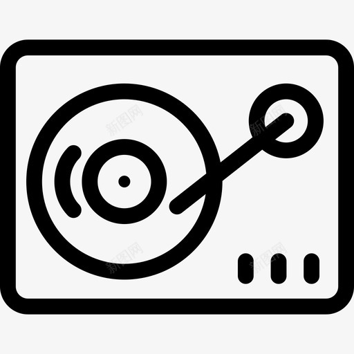 留声机音乐和多媒体线性线性图标svg_新图网 https://ixintu.com 留声机 线性 音乐和多媒体线性