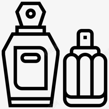 香水美容瓶子图标图标