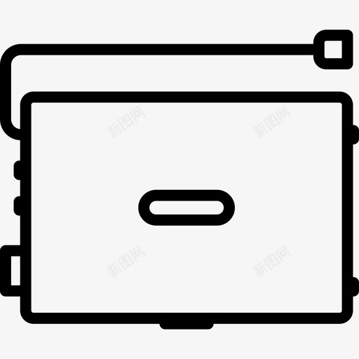 笔记本电脑平面工具线性图标svg_新图网 https://ixintu.com 平面设计工具 笔记本电脑 线性