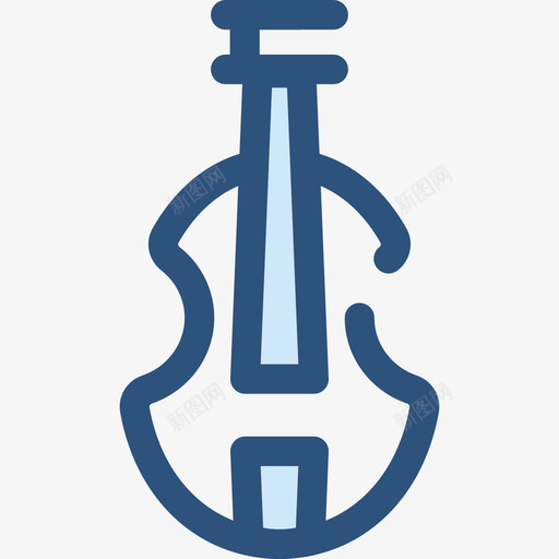 小提琴学校收藏5蓝色图标svg_新图网 https://ixintu.com 学校收藏5 小提琴 蓝色