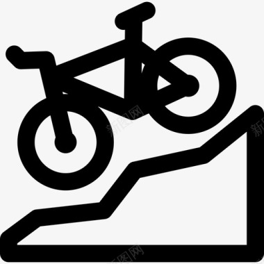 自行车交通工具冒险运动2图标图标