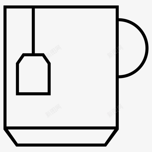 茶咖啡杯子图标svg_新图网 https://ixintu.com 办公用品 咖啡 杯子 茶
