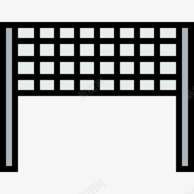 排球网运动10线颜色图标图标