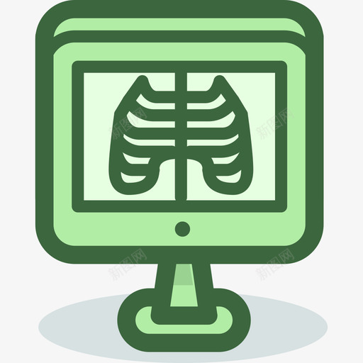 X射线医用7线色图标svg_新图网 https://ixintu.com X射线 医用7 线色