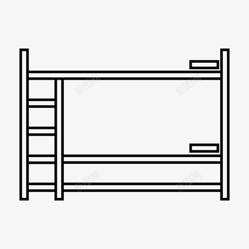 床卧铺沙发图标svg_新图网 https://ixintu.com 休息 卧铺 家具 家居用品 床 沙发 睡眠