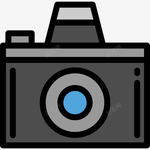 照相机照相机和配件颜色线颜色图标svg_新图网 https://ixintu.com 照相机 照相机和配件颜色 线颜色