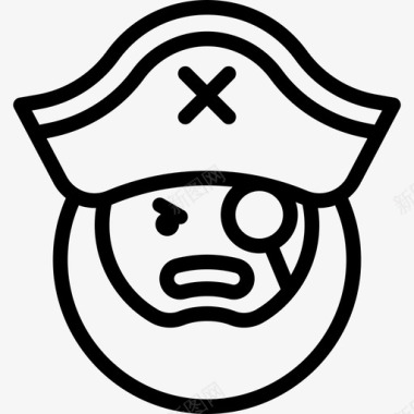 海盗海盗收藏直系图标图标