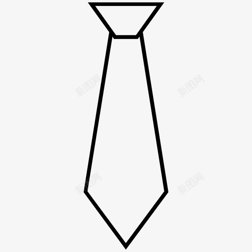 领带正装男装图标svg_新图网 https://ixintu.com 正装 男装 西装 领带