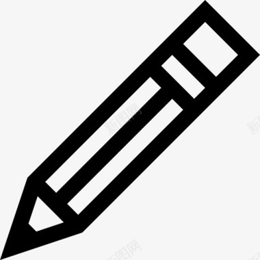 铅笔文具4直线型图标图标