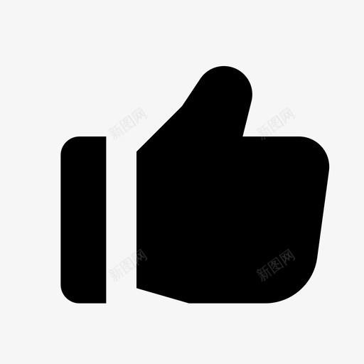 喜欢反对大拇指图标svg_新图网 https://ixintu.com 反对 喜欢 大拇指 投票 重要的图标设置尖锐