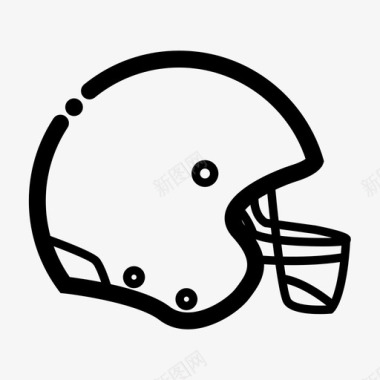 美式足球游戏头盔图标图标