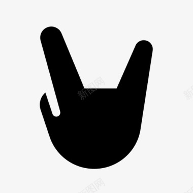 角的手势符号角的符号基本图标集图标