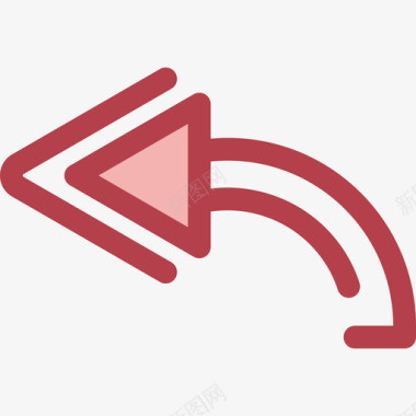 回复网络按钮3红色图标图标