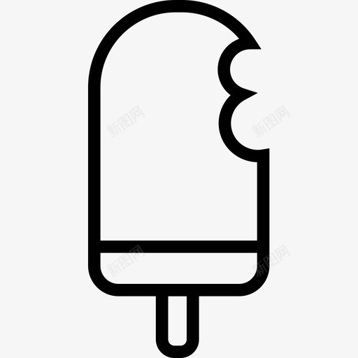 冰淇淋美食系列2线性图标svg_新图网 https://ixintu.com 冰淇淋 线性 美食系列2