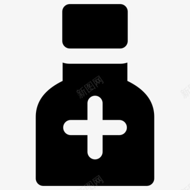 药物固体医疗元素2填充图标图标