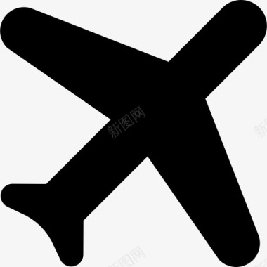 飞机运输运输和手工填充图标图标