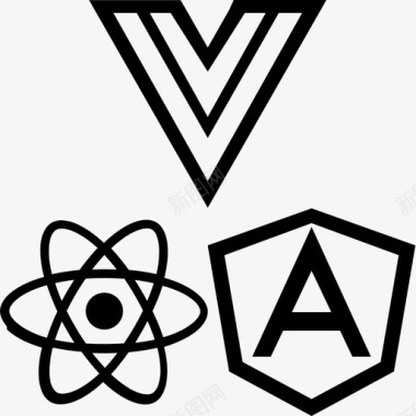 vue+angular+react图标