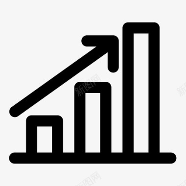 硬币堆图表金融图标图标